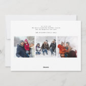 modern 9 Multi Foto Collage fröhliche Weihnachten (Rückseite)