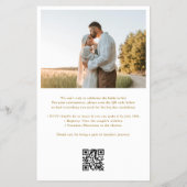 Modern 9 Photo White Bridal Shower Flyer (Hinten)