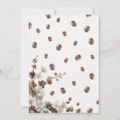 Modern 'a Baby is Brewing' Coffee Baby Shower Einladung (Rückseite)