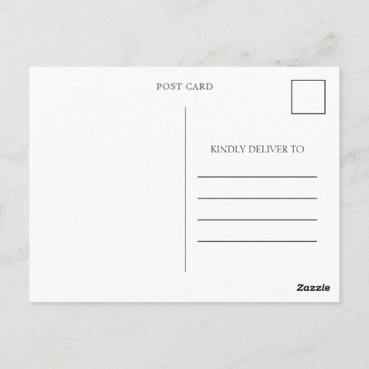 Modern Abschluss 2022 Foto White Vielen Dank Postkarte (Rückseite)