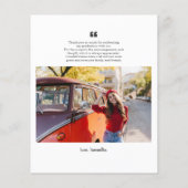 Modern Abschluss 2025 Foto Dankeschön Karte (Rückseite)