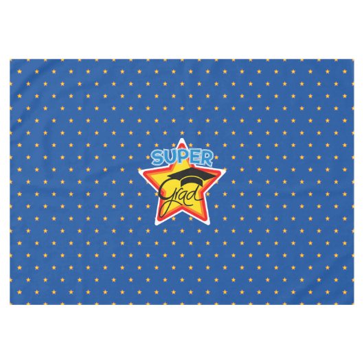 Modern Abschluss Super Grad Logo Tischdecke (Vorderseite (Horizontal))