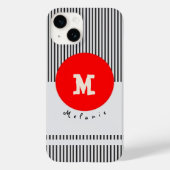 Modern abstract aesthetic minimal Monogram Case-Mate iPhone Hülle (Rückseite)