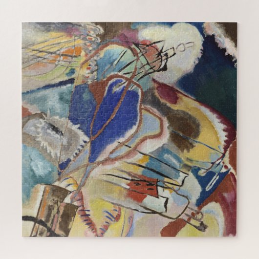 Modern Abstract Art Improvisation Nr. 30 Kandinsky Puzzle (Horizontal)