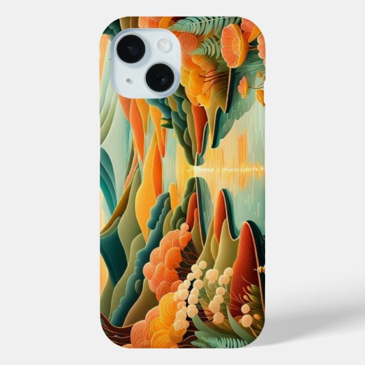 Modern Abstract Art phone case   (Rückseite)