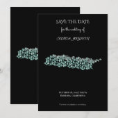 Modern Abstract Art – White Line Circle Design Save The Date (Vorne/Hinten)