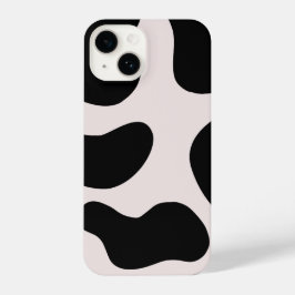 Modern Abstract Black Blob Pattern Phone Case iPhone 14 Hülle
