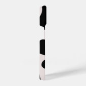 Modern Abstract Black Blob Pattern Phone Case iPhone Hülle (Rechte Seite)