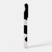 Modern Abstract Black Blob Pattern Phone Case  iPhone Hülle (Rechte Seite)