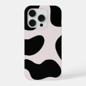 Modern Abstract Black Blob Pattern Phone Case iPhone Hülle (Rückseite)