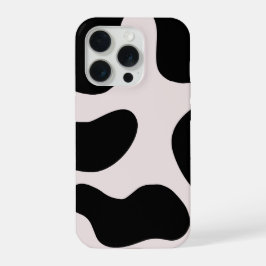 Modern Abstract Black Blob Pattern Phone Case  iPhone 15 Pro Hülle