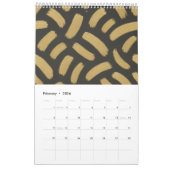 Modern Abstract Black Gold 2027 Wall Calendar Kalender (Feb 2026)