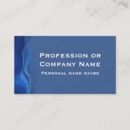 Modern Abstract Blue Border -- Business/Profession Visitenkarte