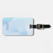 Modern Abstract Blue Geometric Background  Gepäckanhänger (Vorderseite horizontal)