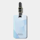 Modern Abstract Blue Geometric Background  Gepäckanhänger (Vorderseite vertikal)
