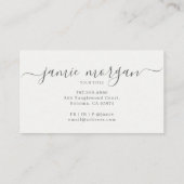 Modern Abstract Blue Green Watercolor Shapes Visitenkarte (Rückseite)