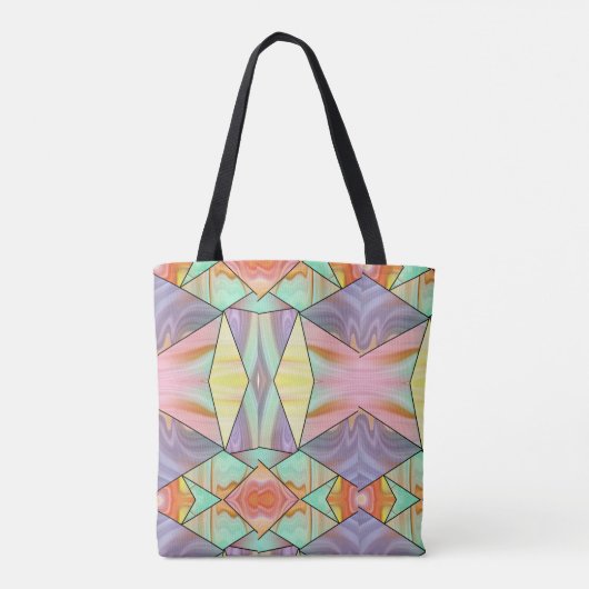 Modern Abstract boho Marble Art Tasche (Rückseite)