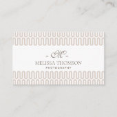 Modern Abstract Boho Neutral Beige Professional  Visitenkarte (Vorderseite)