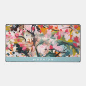 Modern Abstract Botanical Tree Personalized Schreibtischunterlage (Vorderseite)