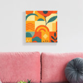 Modern Abstract Botanical Wall Art Leinwanddruck (Insitu (Wohnzimmer))