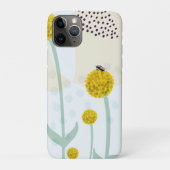 Modern Abstract Botanical Yellow Billy Button Case-Mate iPhone Hülle (Rückseite)