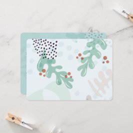 Modern Abstract Botanical Yellow Billy Button Einladung