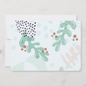 Modern Abstract Botanical Yellow Billy Button Einladung (Vorderseite)