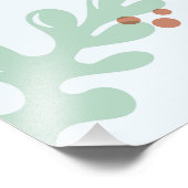 Modern Abstract Botanical Yellow Billy Button Fotodruck (Ecke)