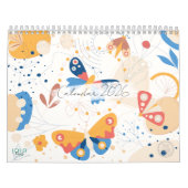Modern Abstract Butterflies Photo Calendar 2026 Kalender (Titelbild)