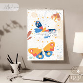 Modern Abstract Butterflies Photo Calendar 2026 Kalender