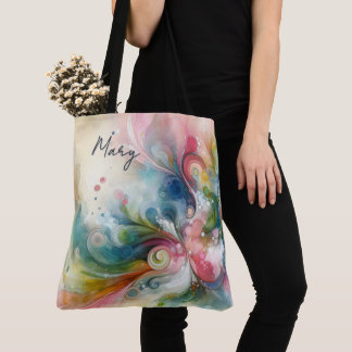Modern Abstract Butterfly Spring Colors Tasche