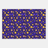 Modern Abstract Christmas Holiday Set of 3 Geschenkpapier Set (Vorderseite)