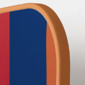 Modern Abstract Color-Block Squares Pickleball  Schläger (Linke Seite)