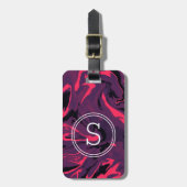 Modern Abstract Colorful Waves Background Gepäckanhänger (Vorderseite vertikal)