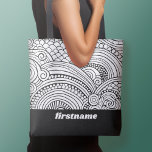 Modern Abstract Coloring Shapes - BW Tasche<br><div class="desc">Abstract black and white artsy pattern - If your art still needs to be adjusted,  click on the Customize This button. This will take you to a design area where you can move things around and even change fonts or color.</div>