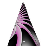 Modern Abstract Crazy Fractal Art Pattern Partyhütchen (Rechts)