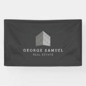 Modern Abstract Custom Home Logo Realtor Banner (Horizontal)