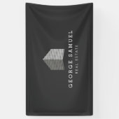 Modern Abstract Custom Home Logo Realtor Banner (Vertikal)