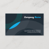 Modern Abstract Dark Blue Corporate Professional Visitenkarte (Vorderseite)