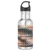 Modern abstract digital pattern design 1240 edelstahlflasche (Vorderseite)