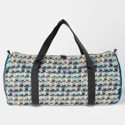 Modern abstract digital pattern design 1242 duffle bag (Rückseite)