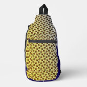 Modern abstract digital pattern design 1243 crossbody bag (Vorderseite)