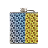 Modern abstract digital pattern design 1243 flachmann (Rückseite)