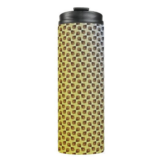 Modern abstract digital pattern design 1243 thermosbecher (Vorderseite)