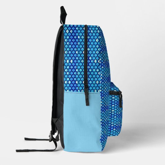 Modern abstract digital pattern design 1244 bedruckter rucksack (Links)