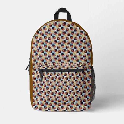 Modern abstract digital pattern design 1245 bedruckter rucksack (Vorderseite)
