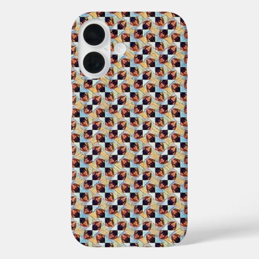 Modern abstract digital pattern design 1245 Case-Mate iPhone hülle (Rückseite)