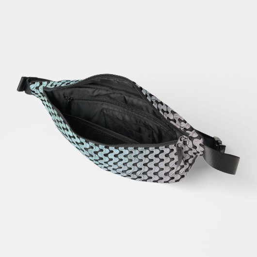 Modern abstract digital pattern design 1246 bauchtasche (Offen)