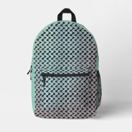 Modern abstract digital pattern design 1246 bedruckter rucksack