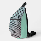 Modern abstract digital pattern design 1246 crossbody bag (Rechte Ecke)